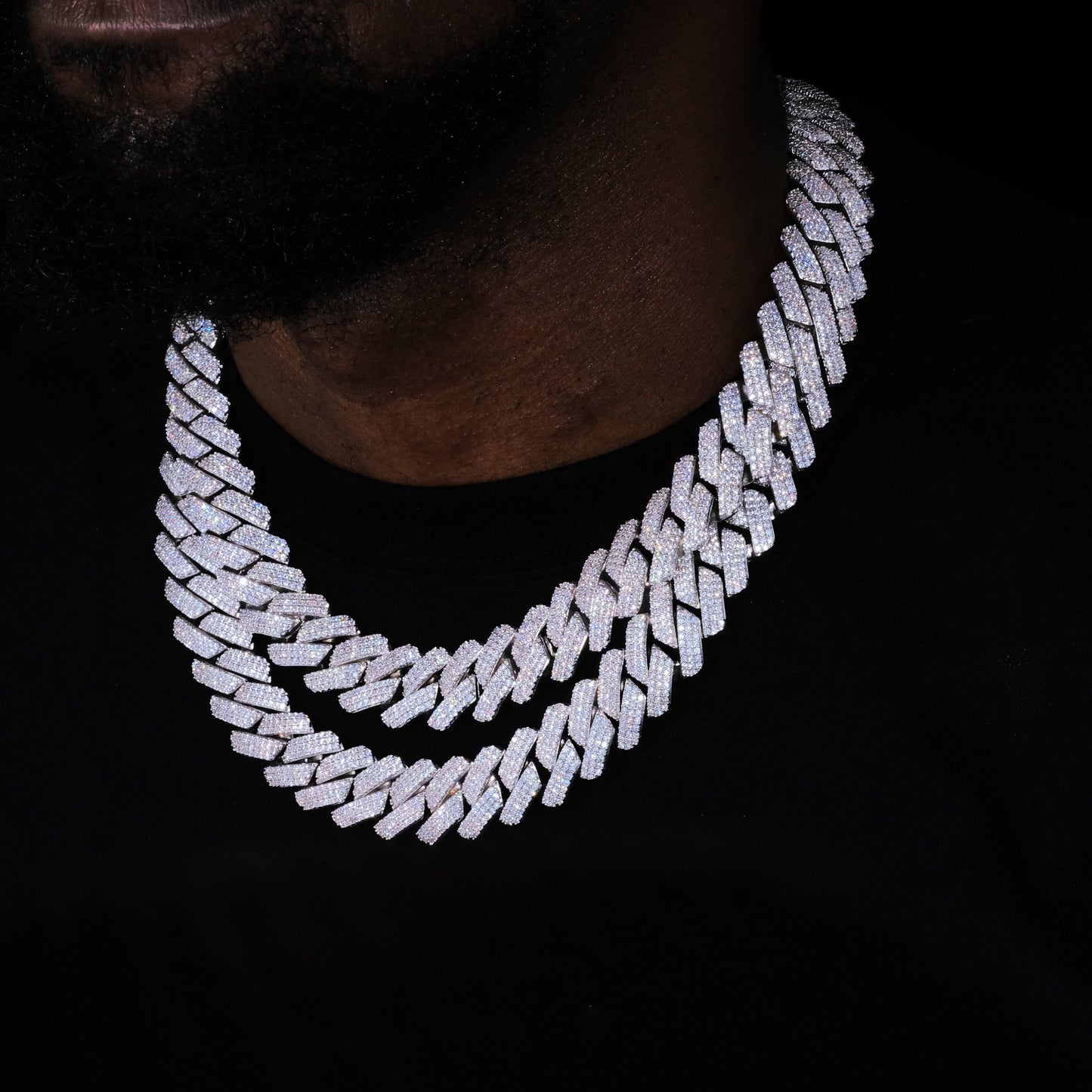 19mm Iced Prong Cuban Chain