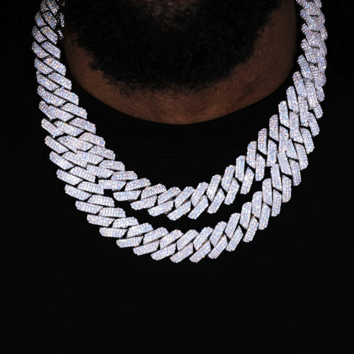 19mm Iced Prong Cuban Chain