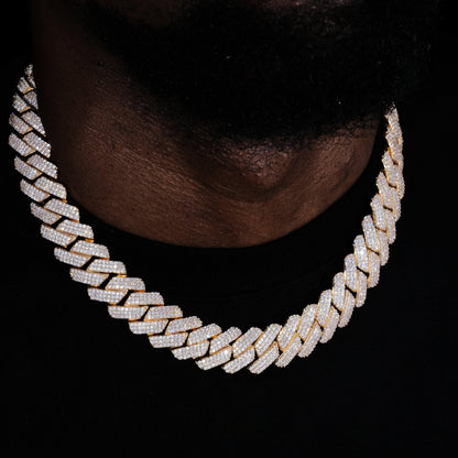 19mm Iced Prong Cuban Chain