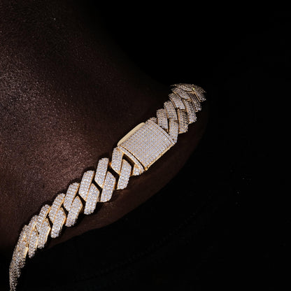 19mm Iced Prong Cuban Chain