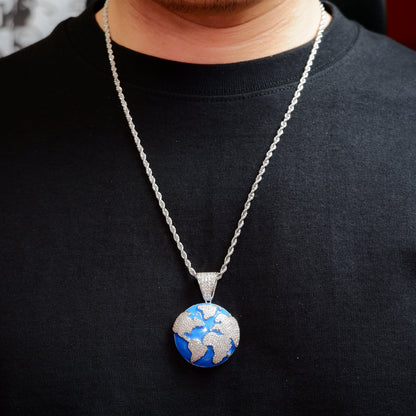 2020 18K Gold-Plated Earth Pendant