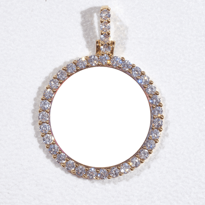 3D CIRCLE CUSTOM PICTURE PENDANT SMALL SIZE