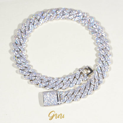 19mm 2-Row Iced Prong Cuban Chain (Reward)
