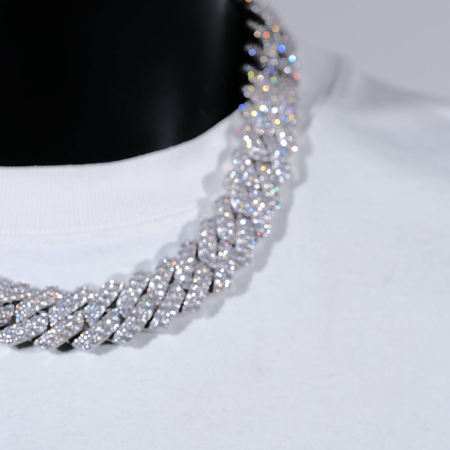 19mm 2-Row Iced Prong Cuban Chain (Reward)