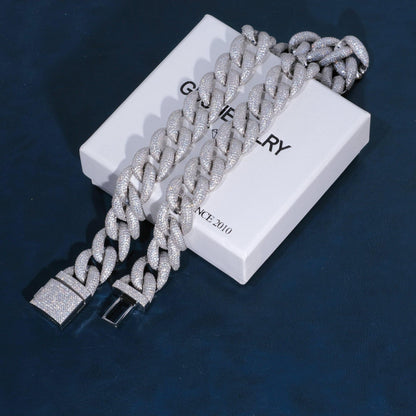 18mm 5-Row Iced Cuban Chain
