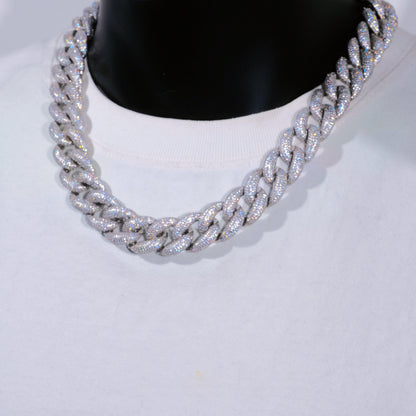 18mm 5-Row Iced Cuban Chain