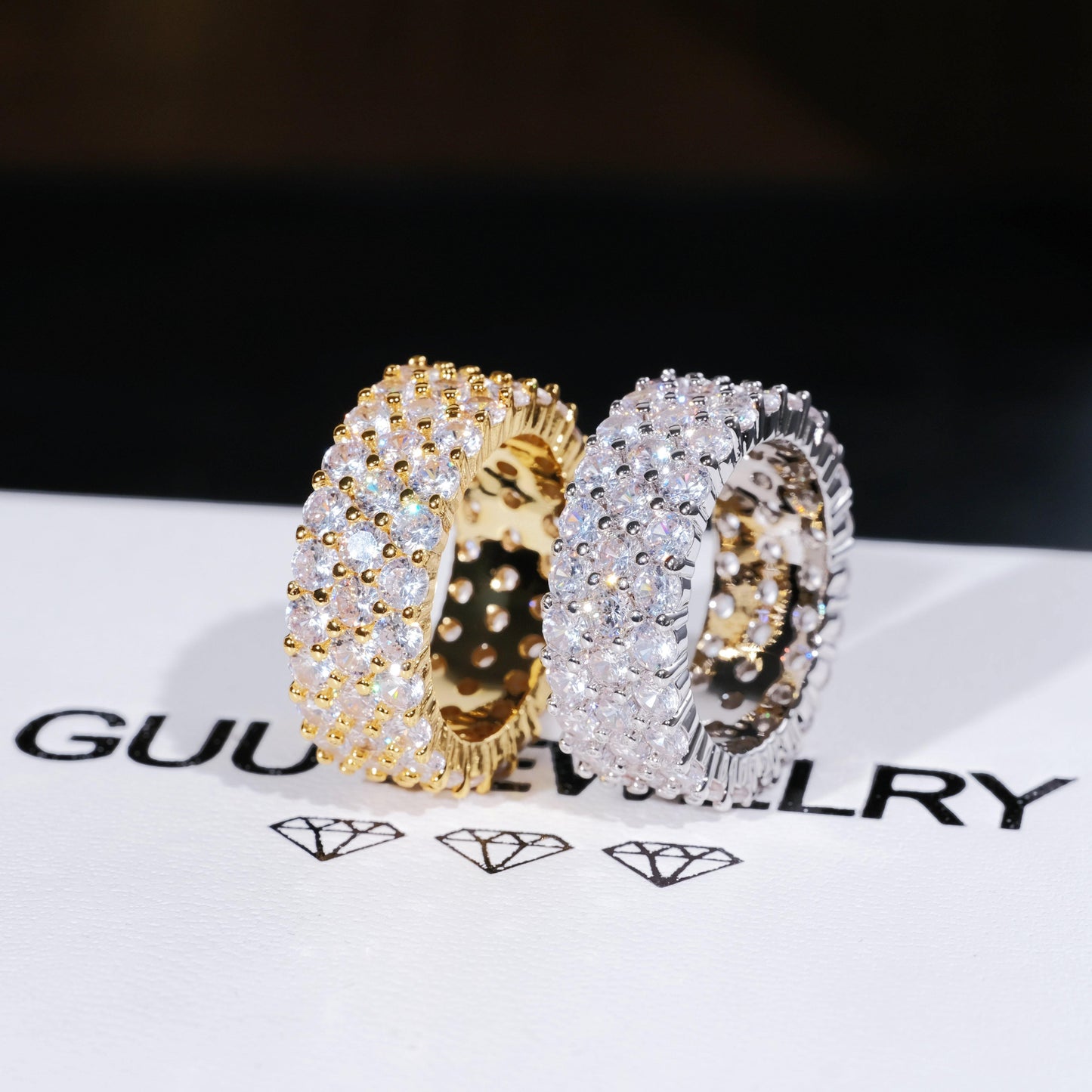 3 Row Eternity Ring