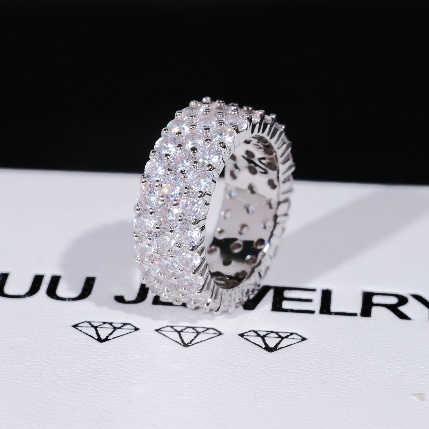 3 Row Eternity Ring
