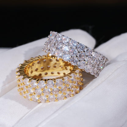 3 Row Eternity Ring