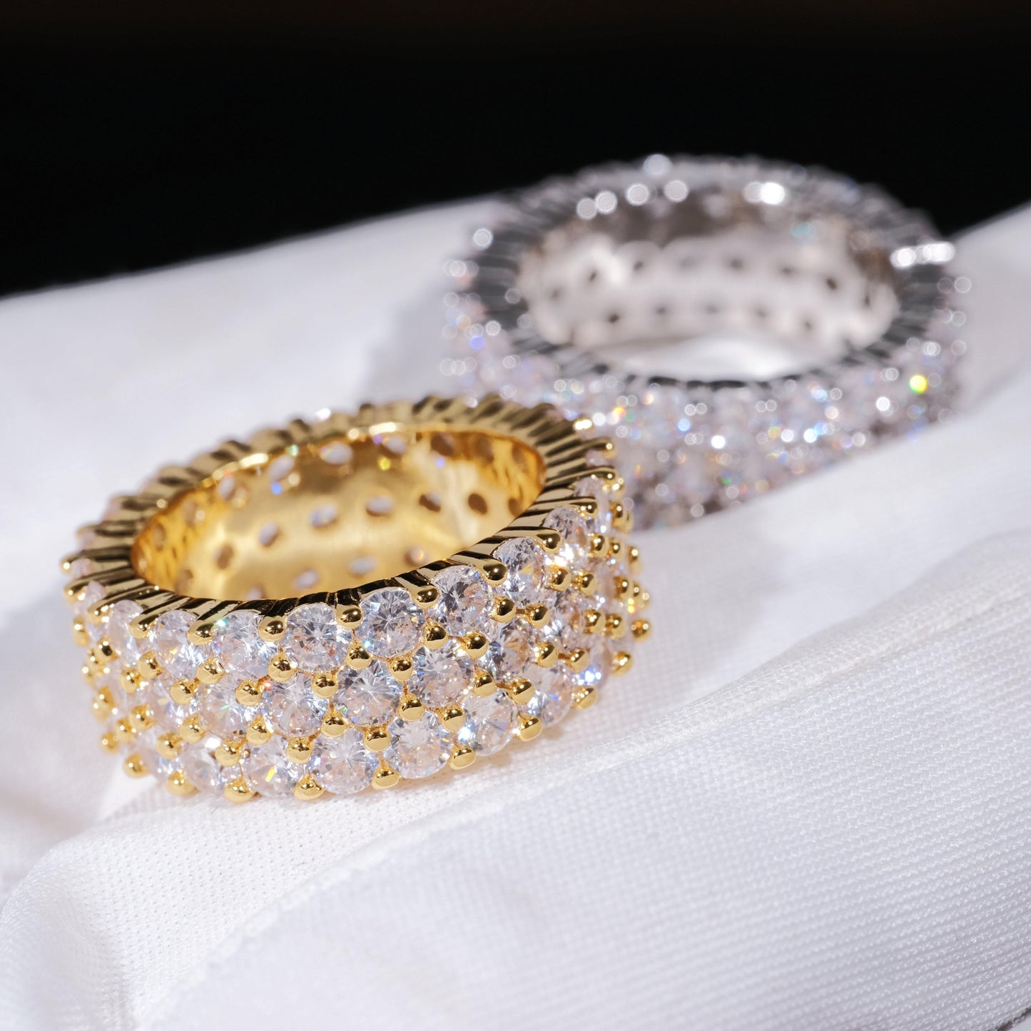 3 Row Eternity Ring