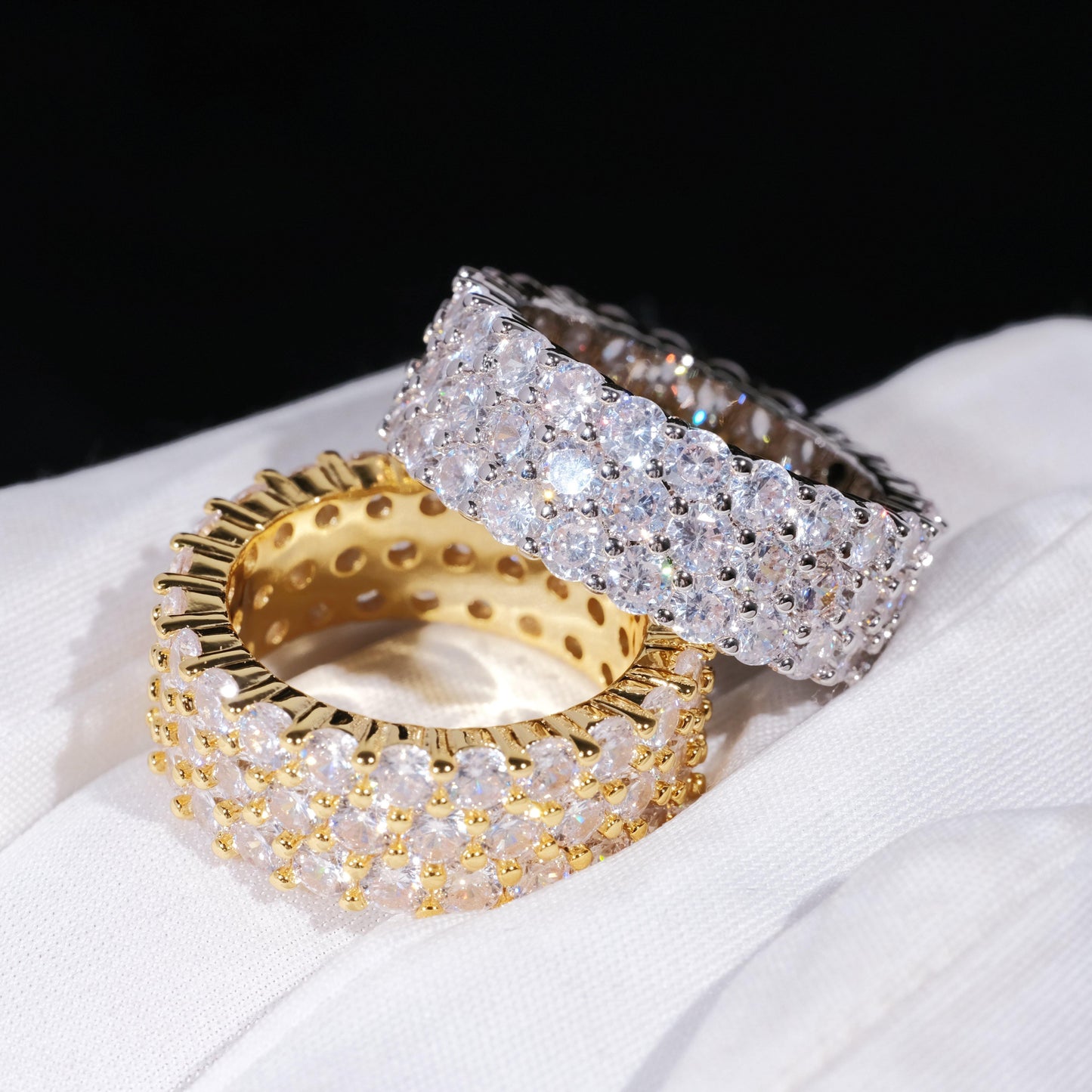 3 Row Eternity Ring
