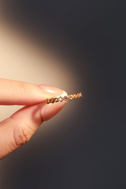 18K Gold Vermeil Multi Color Ring