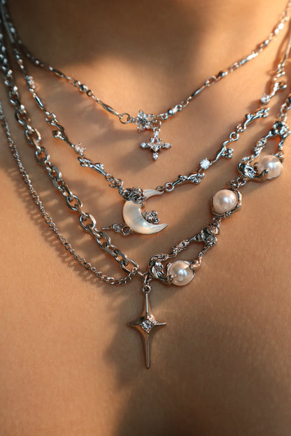 Moon Star Necklace Triple Pack