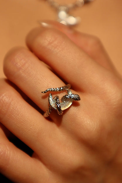 Moon Snake Ring