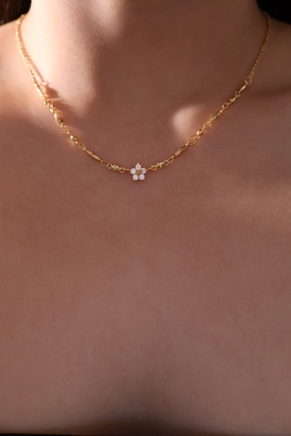 18K Real Gold Plated Starlight Bloom Necklace