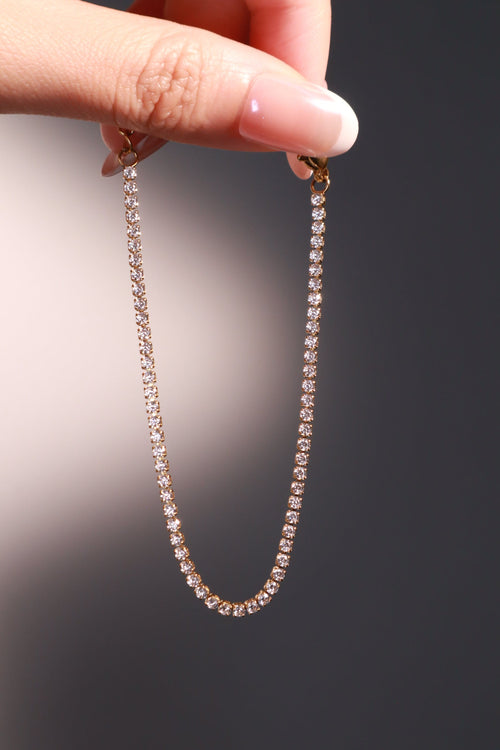 18K Gold Stainless Steel Multi Diamond Tennis Bracelet