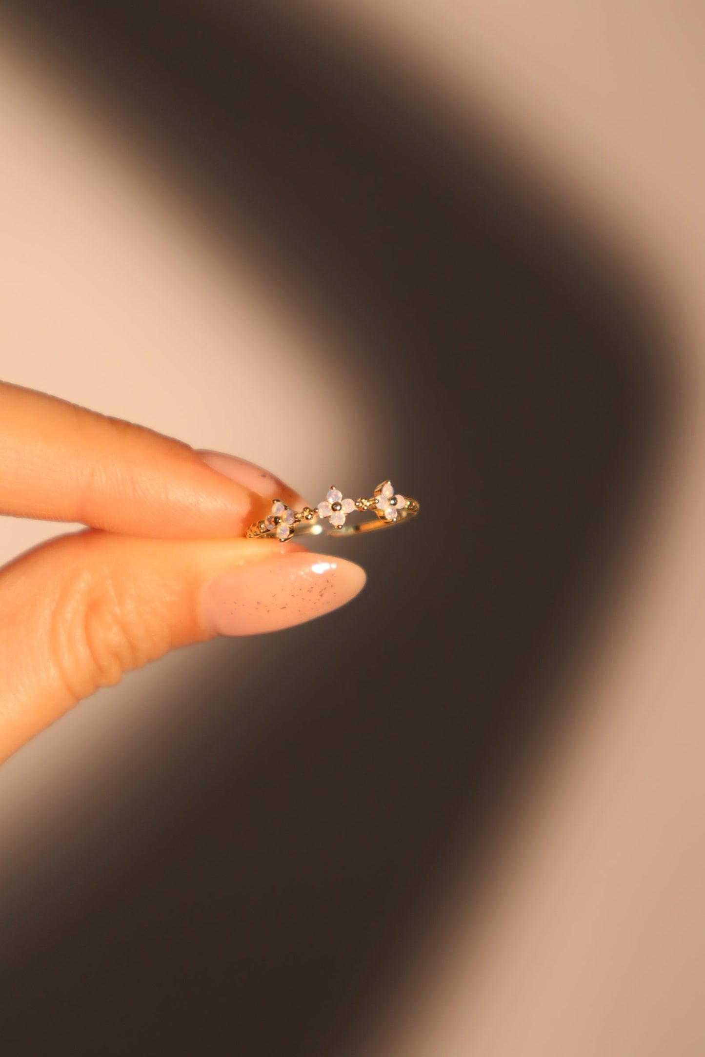 18K Gold Vermeil 3 in 1 Starlight Petal Ring