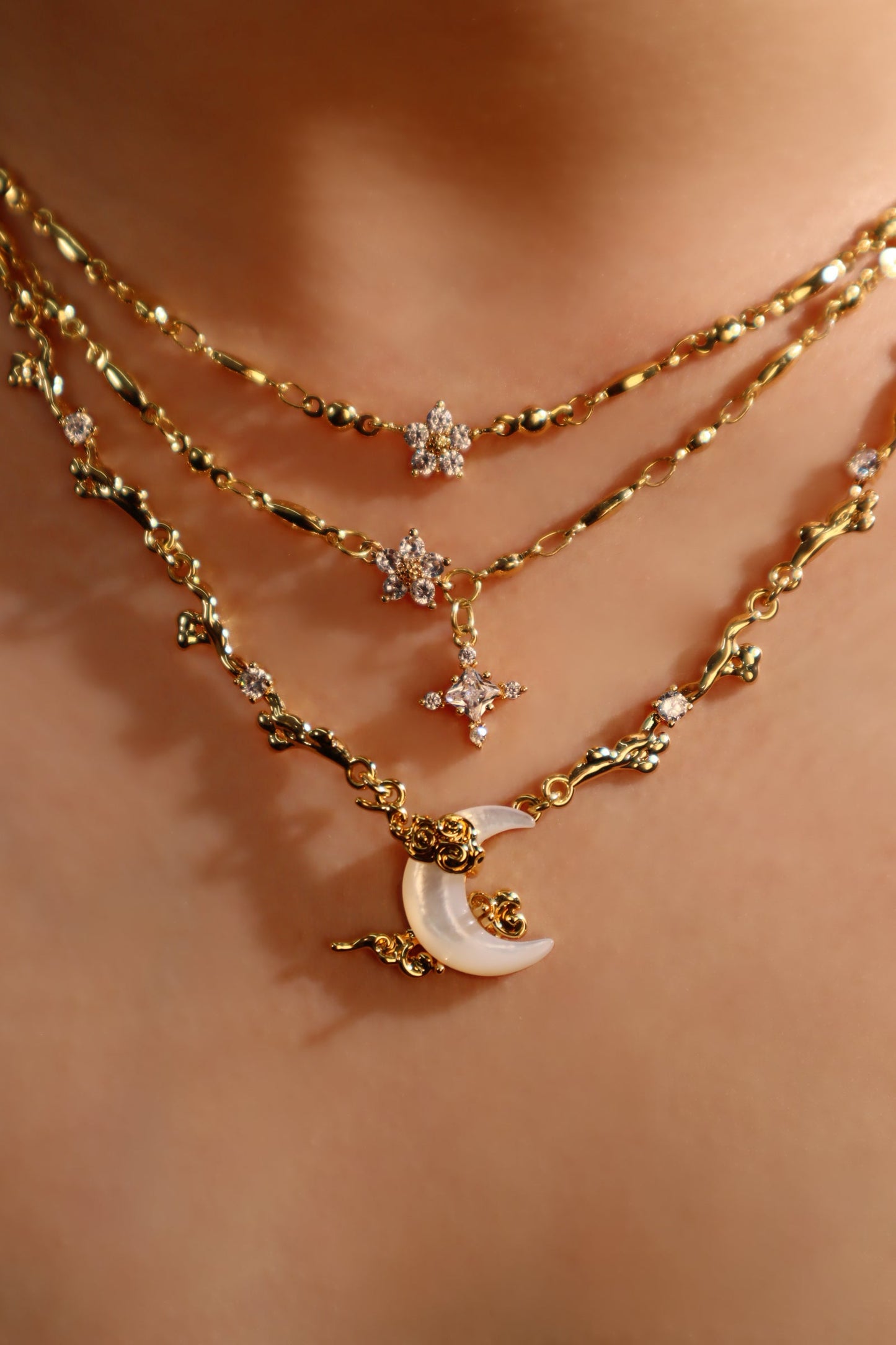 Starlight Moon Necklace Bundle