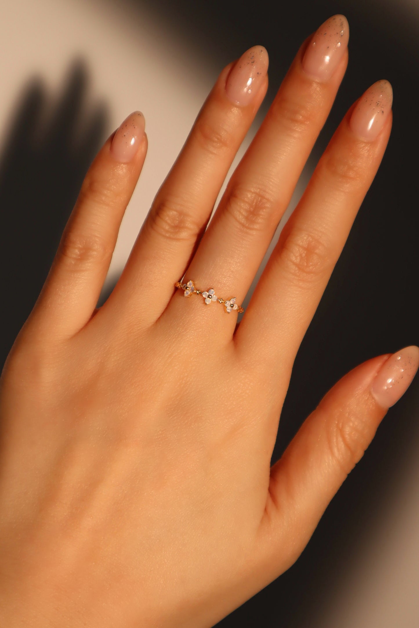 18K Gold Vermeil 3 in 1 Starlight Petal Ring