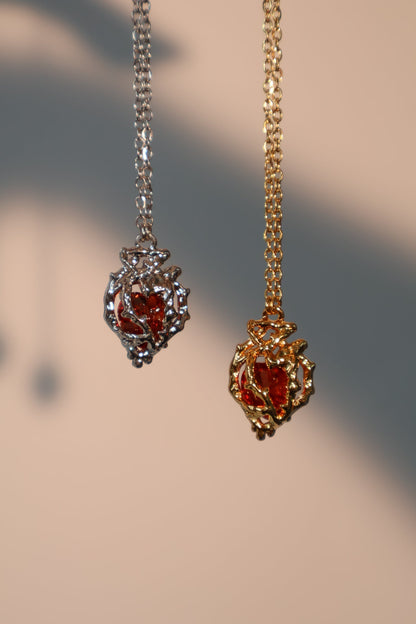 18K Real Gold Plated Heart Necklace