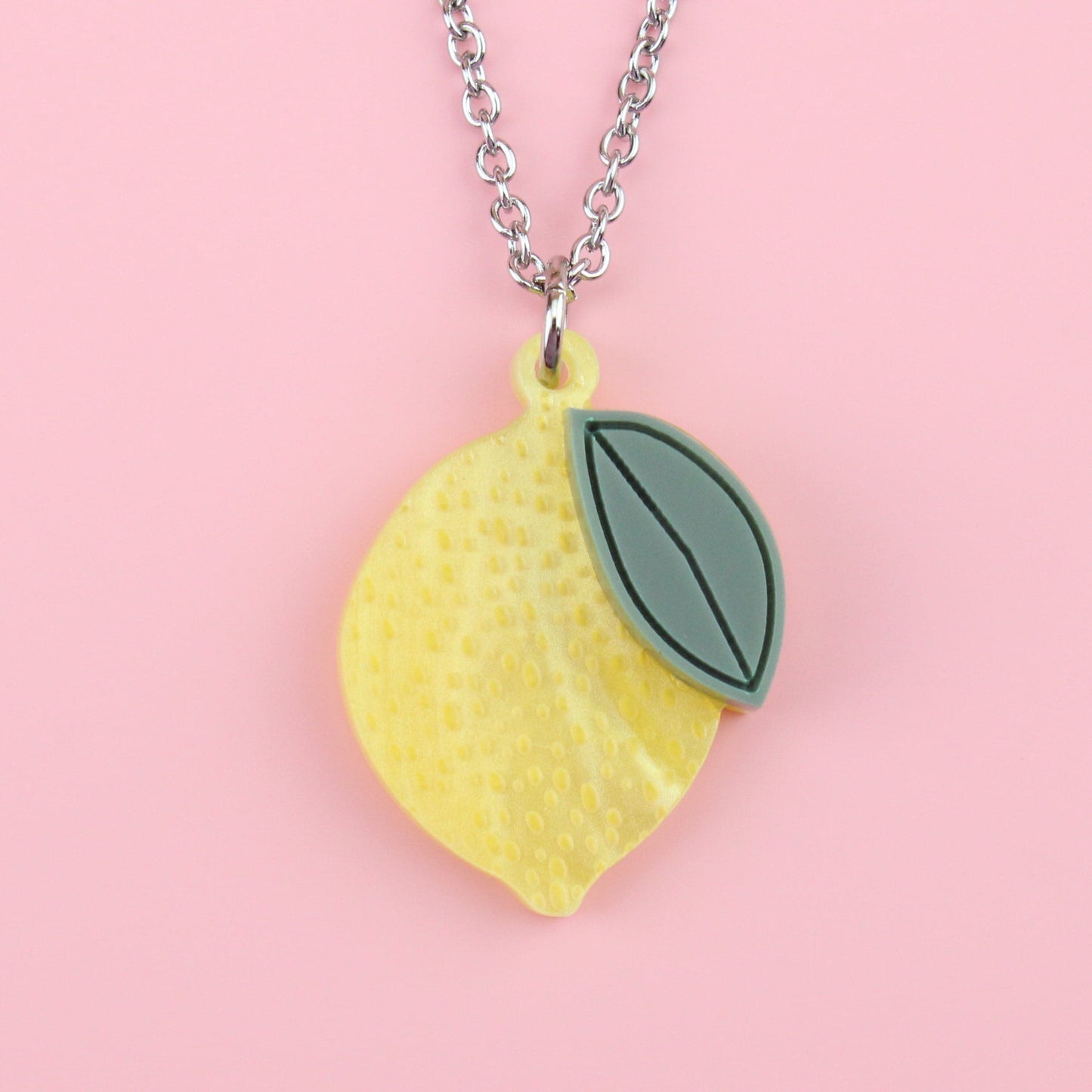 When Life Gives You Lemons Pendant Necklace