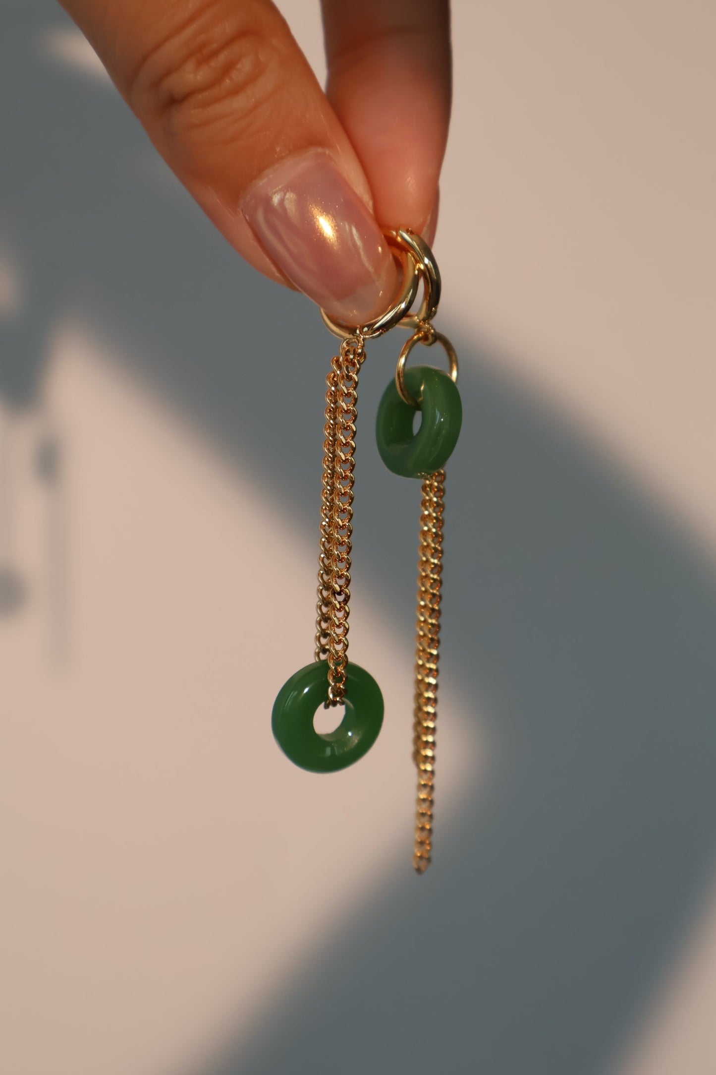 18K Real Gold Plated Jade Dragon Necklace (EARRINGS INCLUDED)