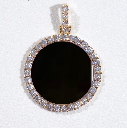 3D CIRCLE CUSTOM PICTURE PENDANT SMALL SIZE