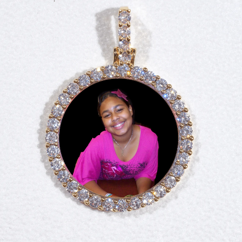 3D CIRCLE CUSTOM PICTURE PENDANT SMALL SIZE