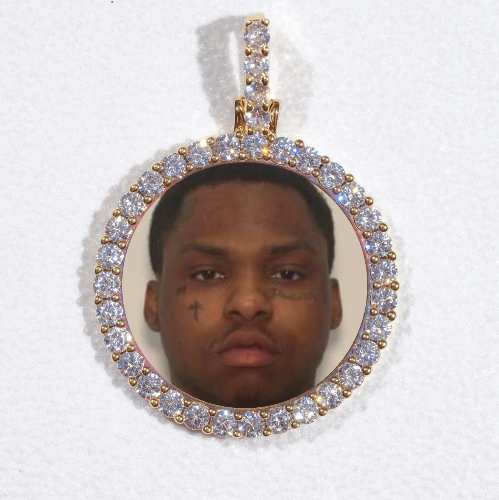 3D CIRCLE CUSTOM PICTURE PENDANT SMALL SIZE