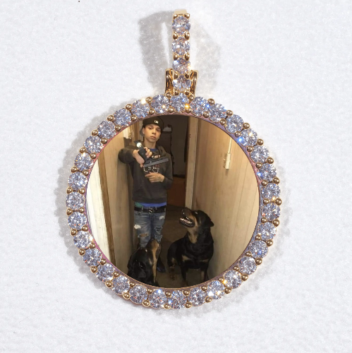 3D CIRCLE CUSTOM PICTURE PENDANT SMALL SIZE