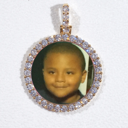 3D CIRCLE CUSTOM PICTURE PENDANT SMALL SIZE