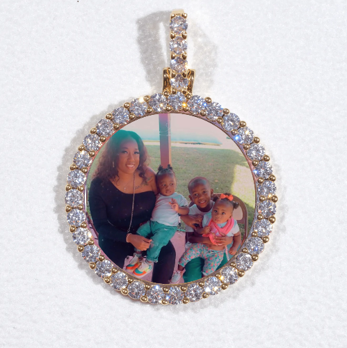 3D CIRCLE CUSTOM PICTURE PENDANT SMALL SIZE
