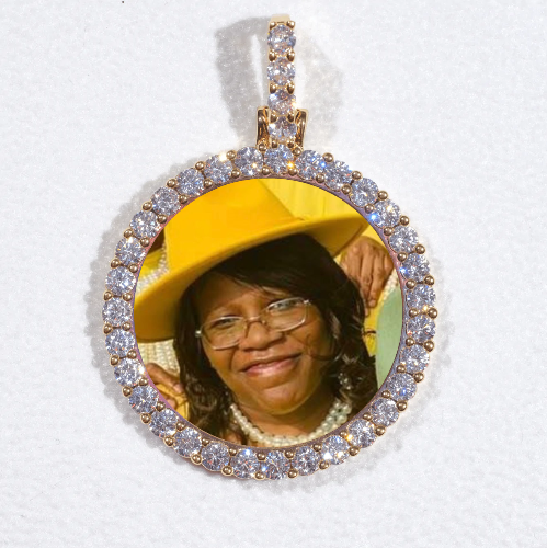 3D CIRCLE CUSTOM PICTURE PENDANT SMALL SIZE