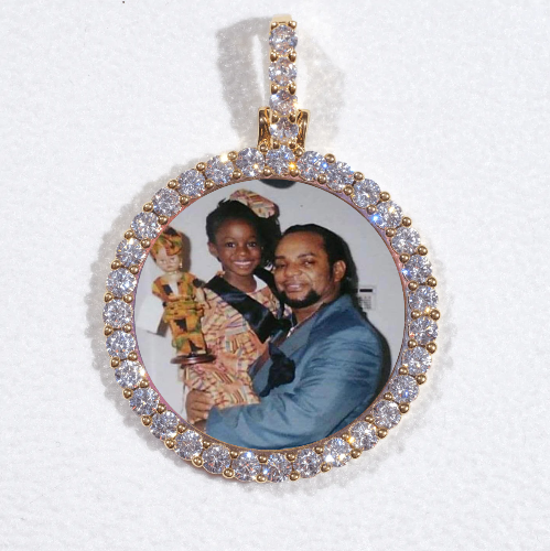 3D CIRCLE CUSTOM PICTURE PENDANT SMALL SIZE