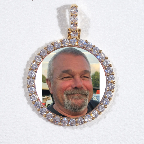 3D CIRCLE CUSTOM PICTURE PENDANT SMALL SIZE