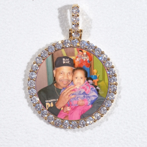 3D CIRCLE CUSTOM PICTURE PENDANT SMALL SIZE