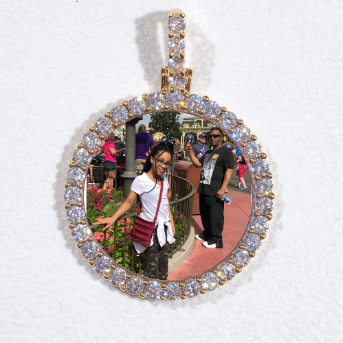 3D CIRCLE CUSTOM PICTURE PENDANT SMALL SIZE