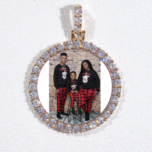 3D CIRCLE CUSTOM PICTURE PENDANT SMALL SIZE