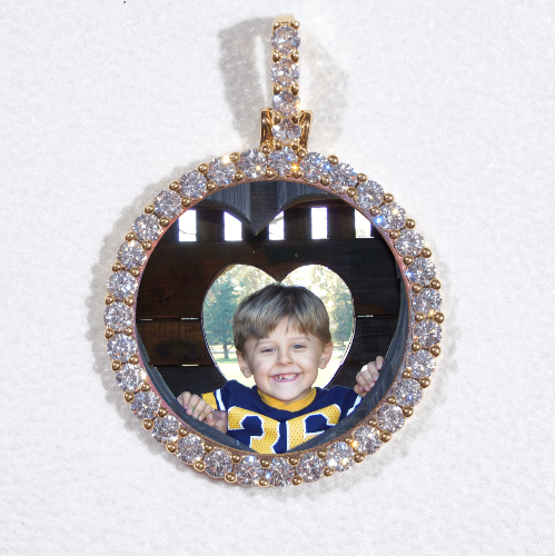 3D CIRCLE CUSTOM PICTURE PENDANT SMALL SIZE
