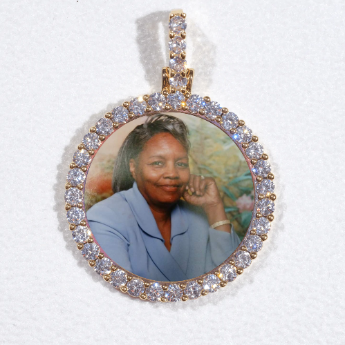 3D CIRCLE CUSTOM PICTURE PENDANT SMALL SIZE