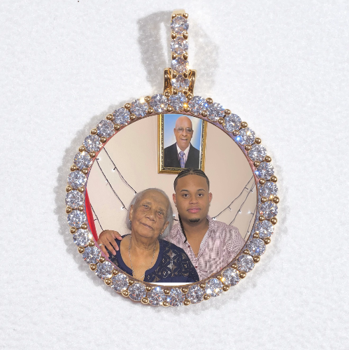 3D CIRCLE CUSTOM PICTURE PENDANT SMALL SIZE