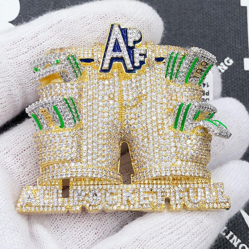 All Pockets Full CZ Hip Hop Bling Iced Out Pendant