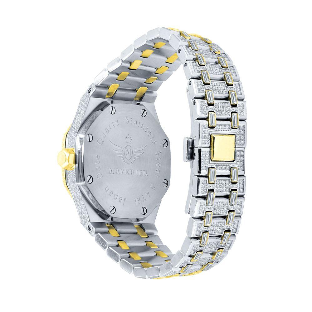 Amazing CZ Full Bustdown Iced Out Watch