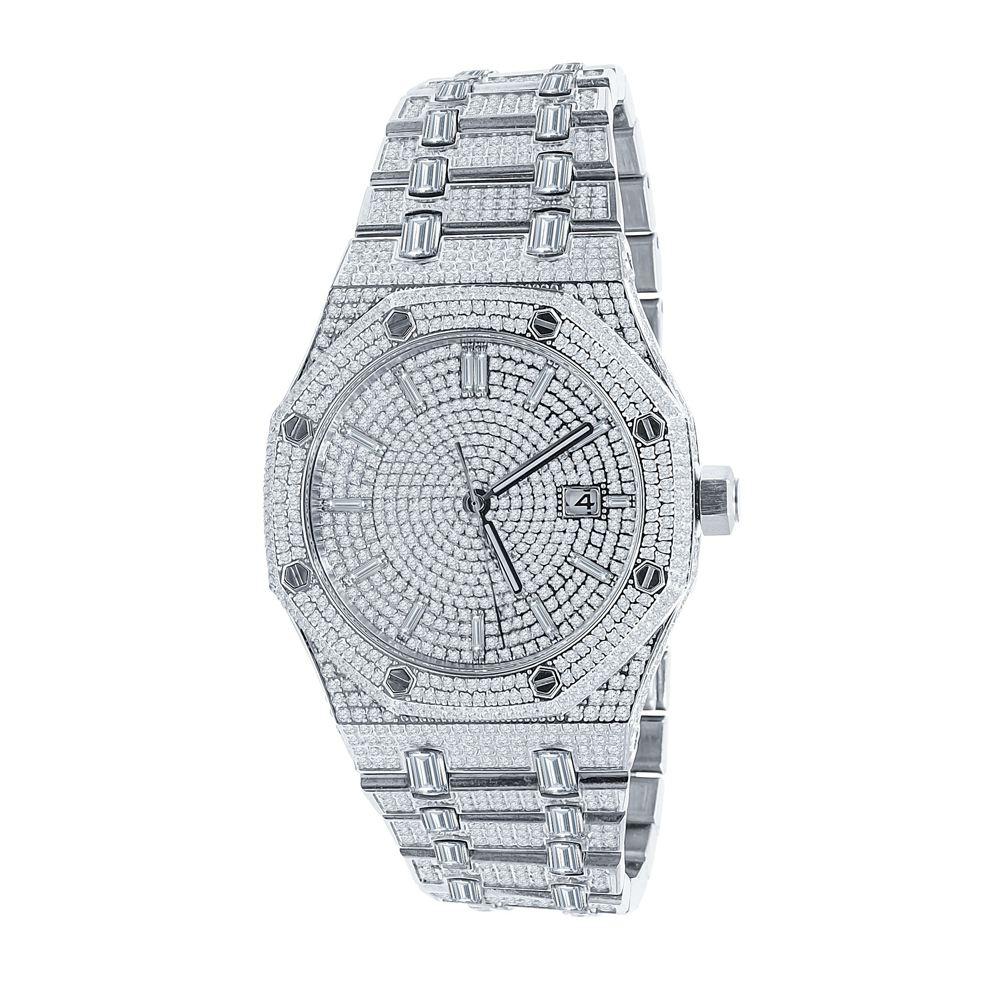 Amazing CZ Full Bustdown Iced Out Watch