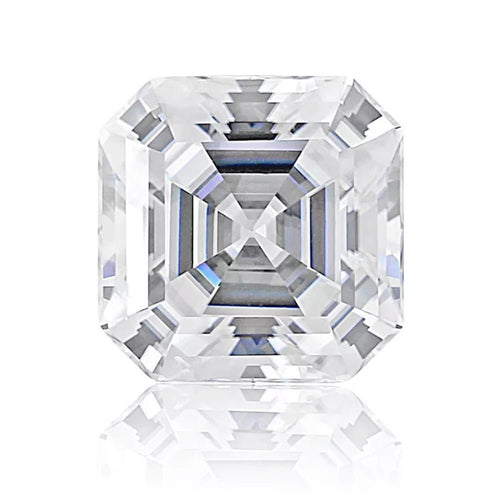 Asscher Cut Certified Moissanite Loose Stone VVS D 3.5MM-11MM