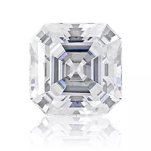 Asscher Cut Certified Moissanite Loose Stone VVS D 3.5MM-11MM