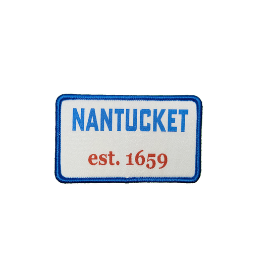 Atlanta Velcro Patch for Winter Hat (White, Maggie Blue, Red)