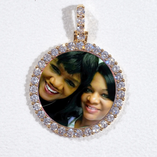 3D CIRCLE CUSTOM PICTURE PENDANT SMALL SIZE