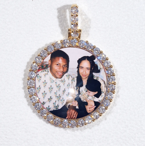 3D CIRCLE CUSTOM PICTURE PENDANT SMALL SIZE