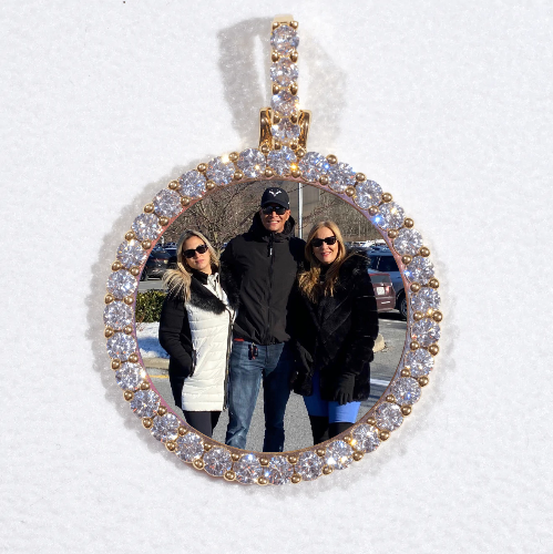 3D CIRCLE CUSTOM PICTURE PENDANT SMALL SIZE